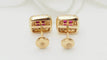 Boucles d'oreilles Boucles d'oreille en or jaune, rubis et diamants 58 Facettes 32692