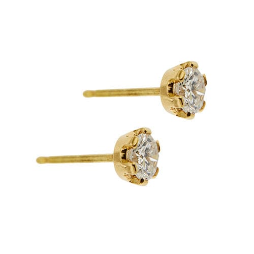 Boucles d'oreilles Boucles d'oreilles puces en or jaune serties de diamants de 0,76 ct 58 Facettes 19444