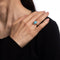 Bague 51 Bague victorienne, turquoise, diamants, or jaune 58 Facettes G12372