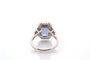 Bague vintage saphir de 3,20cts et diamants