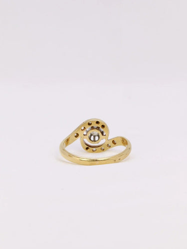 Bague 55 Bague tourbillon diamants taille rose 58 Facettes J353