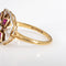 Bague 53 Bague édouardienne antique en or jaune, platine, rubis et diamants 58 Facettes G13951