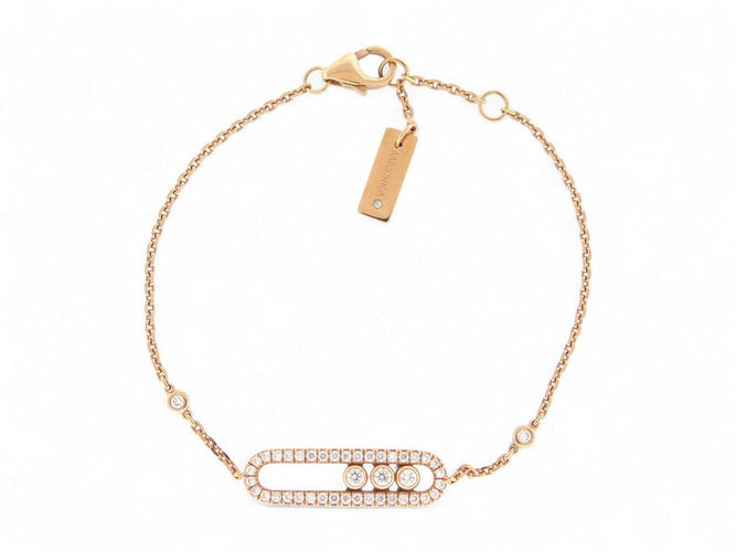 Bracelet bracelet MESSIKA baby move pave 04325 t13-14 en or rose 18k diamants 58 Facettes 270292