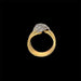 Bague 53 CARTIER - Trilium Model Diamond Gold Ring 58 Facettes