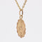 Pendentif Médaille ancienne or rose  polylobée ciselée Vierge miraculeuse 58 Facettes CVP118