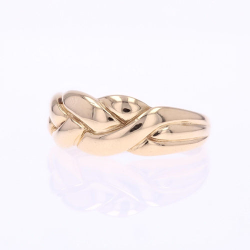 Bague 53 Bague or jaune tressé d'occasion 58 Facettes CV137