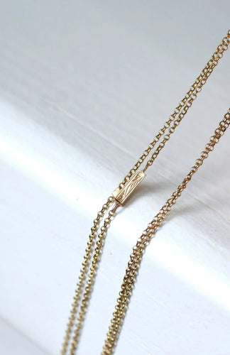 Collier Sautoir fin en or jaune 58 Facettes