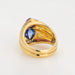 52 Chopard Ring - Yellow Gold Pink & Blue Sapphire Ring 58 Facettes G13362