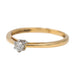 Ring 53 Solitaire Ring Yellow Gold Diamond 58 Facettes 2663189CN