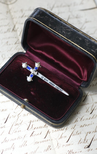 Broche Broche Epée Ancienne Perles Fines 58 Facettes