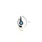 Pendentif Or Blanc, Saphir & Diamant