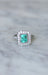 Ring 56 Colombian Emerald Ring 2.00 Cts and Diamonds Art Deco Style 58 Facettes