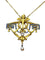 Broche Broche en or jaune 18 carats, ange, émail, diamants et perle. 58 Facettes AB557