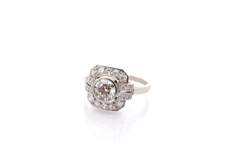 Bague 53 Bague diamant de 0,91ct I/VVS2 58 Facettes 27852-27053