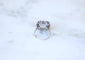 Bague 58 Bague Art Déco Octogonale Aigue-Marine 4,90 Cts et Diamants 58 Facettes