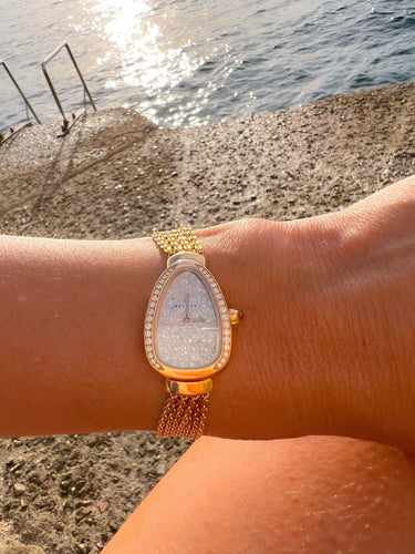 Montre Bvlgari collection Serpenti en or rose