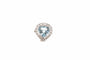 Bague 52 Bague Platine Aigue-marine Diamants 58 Facettes 24749