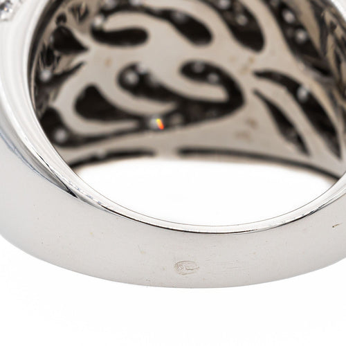 Bague 54 Bague Jonc Or blanc Diamant 58 Facettes 2841920CN