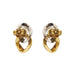 Boucles d'oreilles Deux boucles d'oreilles en or et diamants 58 Facettes 29697