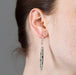 Boucles d'oreilles Pendants d'oreilles or rose, onyx et diamants 58 Facettes 240762