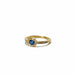 Ring 54.5 Ring in Yellow Gold and Oval Sapphire 58 Facettes REF24022-186