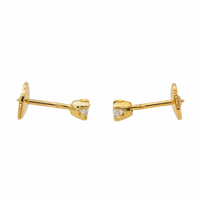 Boucles d'oreilles Boucles d'oreilles Puces Or jaune Diamant 58 Facettes 3241063CN