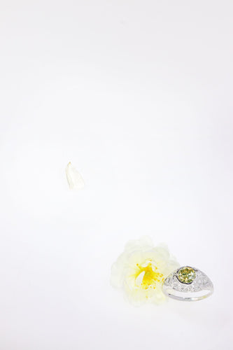 Bague 58 Étincelle d'amour des années 1950 : bague en diamant brun orangé intense 58 Facettes 21028-0224