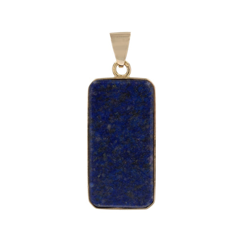 Pendentif Pendentif plaque lapis lazuli or jaune 58 Facettes 25-060