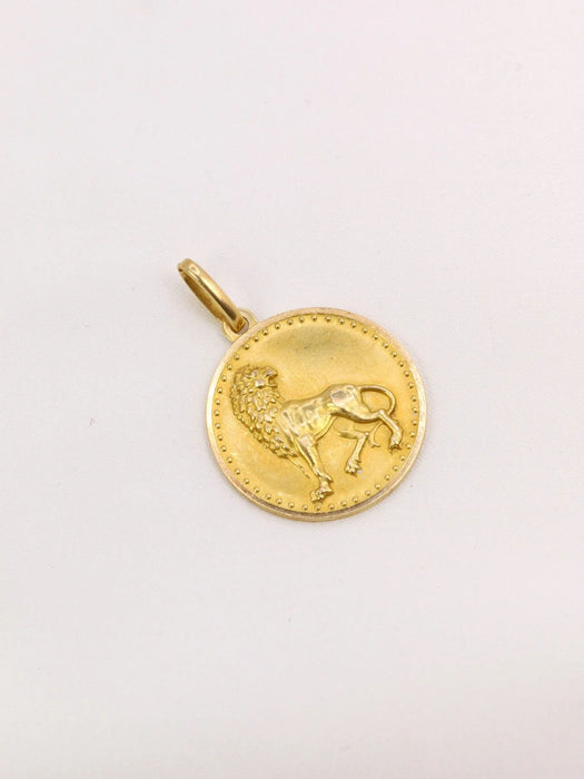 Pendentif Pendentif signe lion or jaune 58 Facettes J464