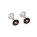 Boutons de manchette CARTIER - Boutons de manchette en argent sterling avec onyx corail 58 Facettes G13667