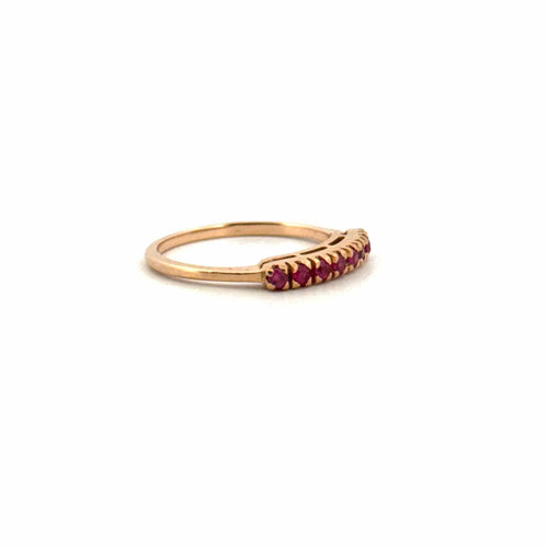 Bague 51 Bague Jarretière Or jaune & Rubis 58 Facettes 59-GS33771-3