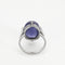 Bague 55 Bague or blanc, tanzanite et diamants 58 Facettes PL03