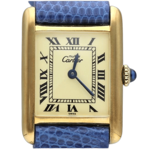 Montre Cartier Montre Tank Vermeil 58 Facettes MT43325