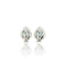 Boucles d'oreilles Boucles d'oreilles vintage en topaze, diamant et or blanc 58 Facettes