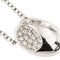 Collier Collier en or blanc avec ovale et diamants 58 Facettes 37410