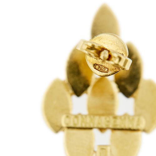 Boucles d'oreilles Boucles d'oreilles en maille Panthère en or jaune 58 Facettes 38668