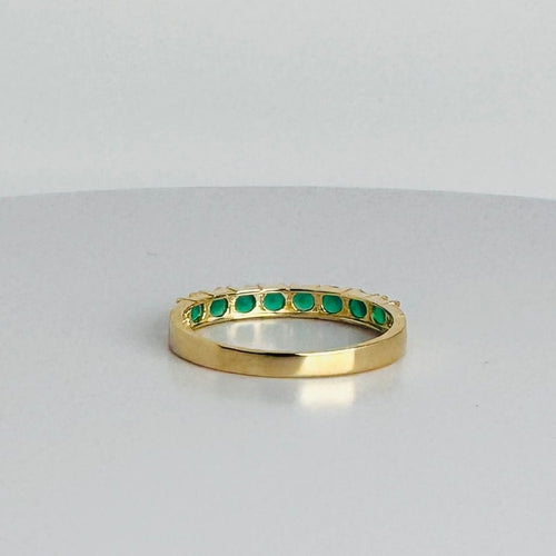 Bague 17 Bague vintage avec émeraudes 58 Facettes 2505012