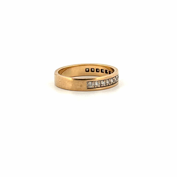 Bague 52 Alliance Demi-Tour Or Jaune Diamants 58 Facettes 29-GS35885-2