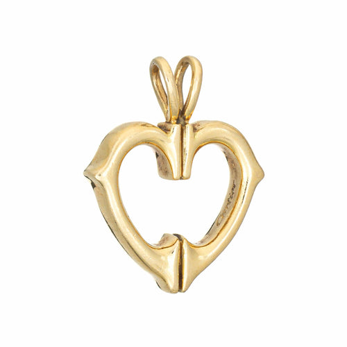 Pendentif CARTIER - Pendentif Cœur Vintage en Or Jaune 58 Facettes G14105