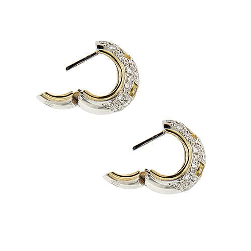 Boucles d'oreilles POMELLATO - Boucles d'oreilles en saphirs jaunes et diamants 58 Facettes 38310