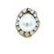 Bague 50 David Webb - Bague turban en or jaune, perles des mers du Sud et diamants 58 Facettes