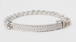 Bracelet Bracelet souple en or blanc pavé de diamants 58 Facettes 32978