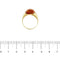 Bague 55 Bague en or jaune avec ambre 58 Facettes 31322