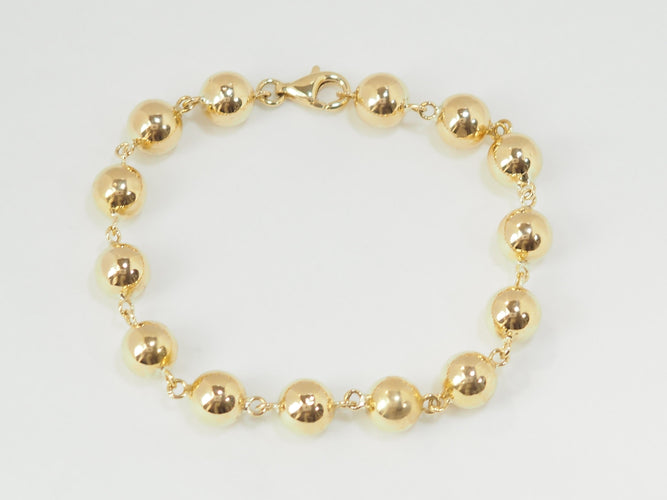 Bracelet Bracelet Marseillais Boules en or jaune 58 Facettes 33312