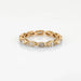 Bague 47 Yellow Gold Marquise Diamond Eternity Ring Vintage 58 Facettes G12166