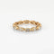 Bague 47 Yellow Gold Marquise Diamond Eternity Ring Vintage 58 Facettes G12166