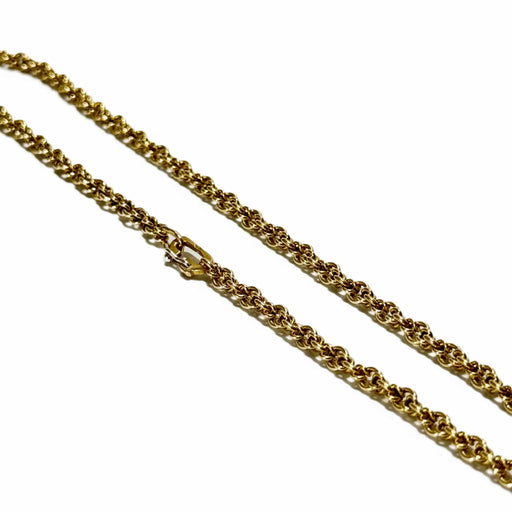Byzantine Mesh Chain Necklace in Yellow Gold 58 Facettes REF24011-175