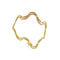 Bracelet vague en or jaune