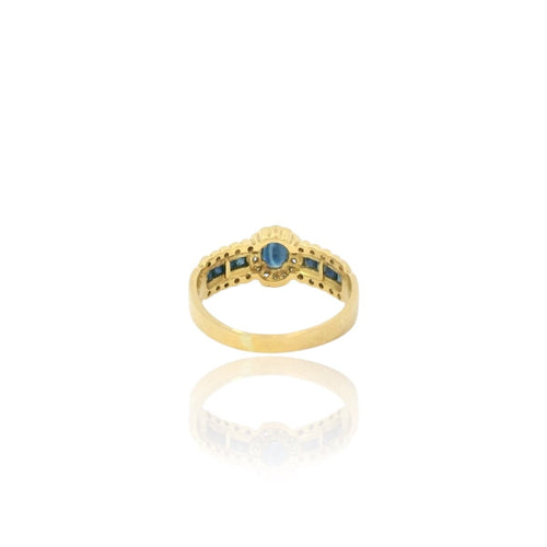 Bague 53 Bague vintage saphir et diamant 58 Facettes