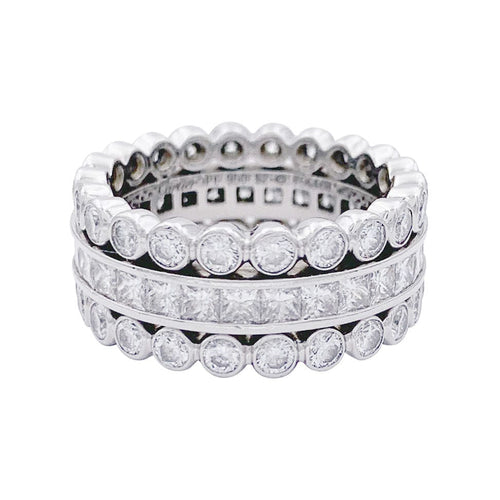 Bague 52 Bague Cartier, platine, diamants. 58 Facettes 33139